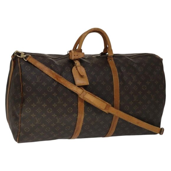 LOUIS VUITTON Monogram Keepall Bandouliere 60 Boston Bag M41412 LV Auth 105967 - Picture 1 of 14